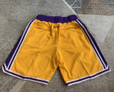 Lakers Yellow Four Bags NBA Pants
