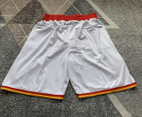 Rockets White Four Bags NBA Pants