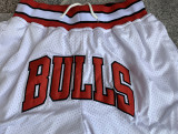 Bulls White Four Bags NBA Pants