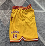 Lakers Kobe High school edition Yellow Four Bags NBA Pants