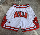 Bulls White Four Bags NBA Pants