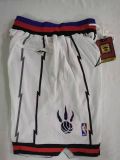 Toronto Raptors White Four Bags NBA Pants