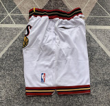 76ers White Four Bags NBA Pants