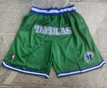 Mavericks Retro Green Four Bags NBA Pants