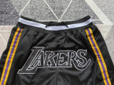 Lakers Black Four Bags NBA Pants