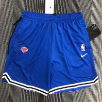 2022 NY Knicks Blue  Training Shorts NBA Pants