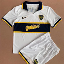 1996/97 Boca Away White Retro Kids Soccer Jersey