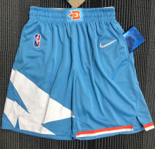 2022 Clippers Blue City Edition Shorts NBA Pants