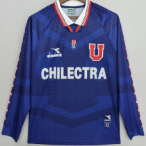 1996 Universidad de Chile Home Blue Retro Long Sleeve Retro Jersey