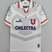 1996 Universidad de Chile Away White Retro Soccer Jersey