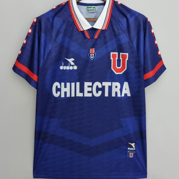1996 Universidad de Chile Home Blue Retro Soccer Jersey