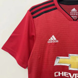 2018/19 M Utd Home Red Retro Soccer Jersey