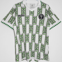 1994 Nigeria White Retro Soccer Jersey