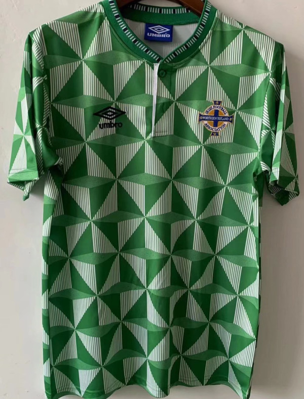 1990/92 North Ireland Home Green Retro Soccer Jersey