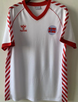 1984 Norway White Retro Soccer Jersey