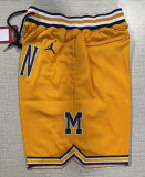 Michigan Yellow Four Bags NBA Pants
