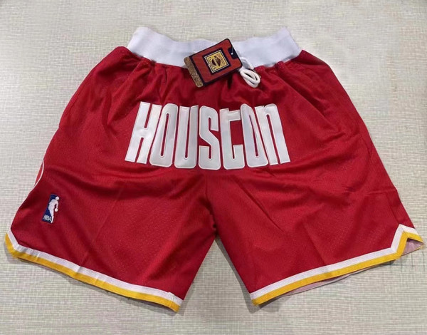 Rockets Red Four Bags NBA Pants