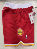 Rockets Red Four Bags NBA Pants