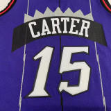 1998/99 Toronto Raptors CARTER #15 Purple Mitchell Ness Retro Jerseys 刺绣