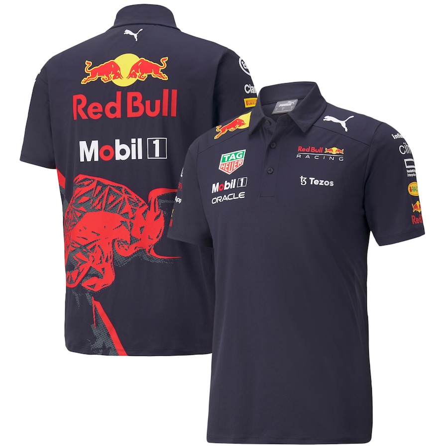 2022 Red Bull Racing Black F1 Team POLO TShirt