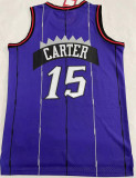 1998/99 Toronto Raptors CARTER #15 Purple Mitchell Ness Retro Jerseys 刺绣