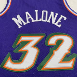 1996/97 Jazz MALONE #32 Snow Mountain Edition Purple Mitchell Ness Retro Jerseys 刺绣