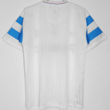 1990 Marseille Home White Retro Soccer Jersey