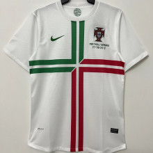 2012 Portugal Away White Retro Soccer Jersey