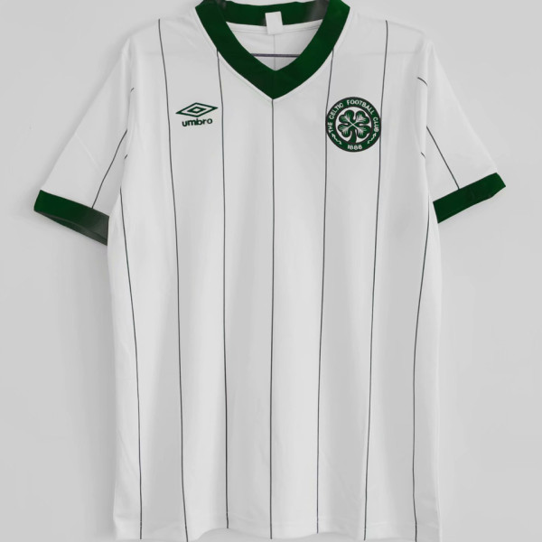 1984/86 Celtic Away White Retro Soccer Jersey