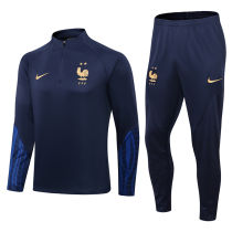 2022/23 France Navy Blue Sweater Tracksuit