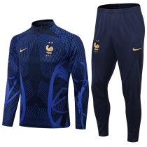 2022/23 France Navy Blue Sweater Tracksuit