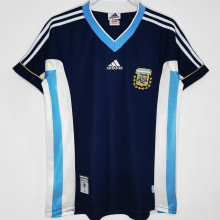 1998 Argentina Away Retro Soccer Jersey