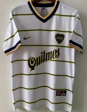 1999 Boca Away White Retro Soccer Jersey