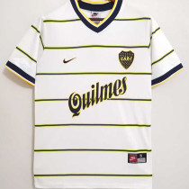 1999 Boca Away White Retro Soccer Jersey