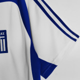 2004 Greece Away White Retro Soccer Jersey