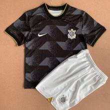 2022/23 Corinthians Away Black Kids Soccer Jersey
