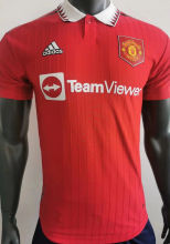 2022/23 M Utd Home Red Player Version Soccer Jersey