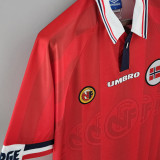 1998/99 Norway Red Retro Soccer Jersey