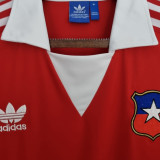 1982 Chile Home Red Long Sleeve Retro Jersey