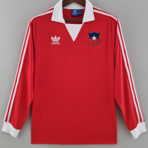 1982 Chile Home Red Long Sleeve Retro Jersey