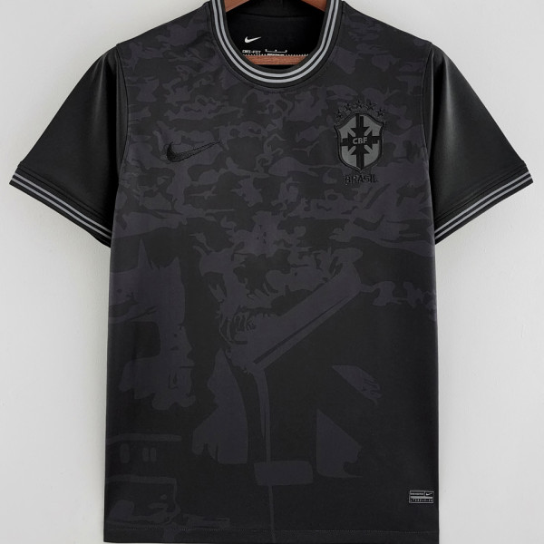 2022 Brazil Black Fans Soccer Jersey