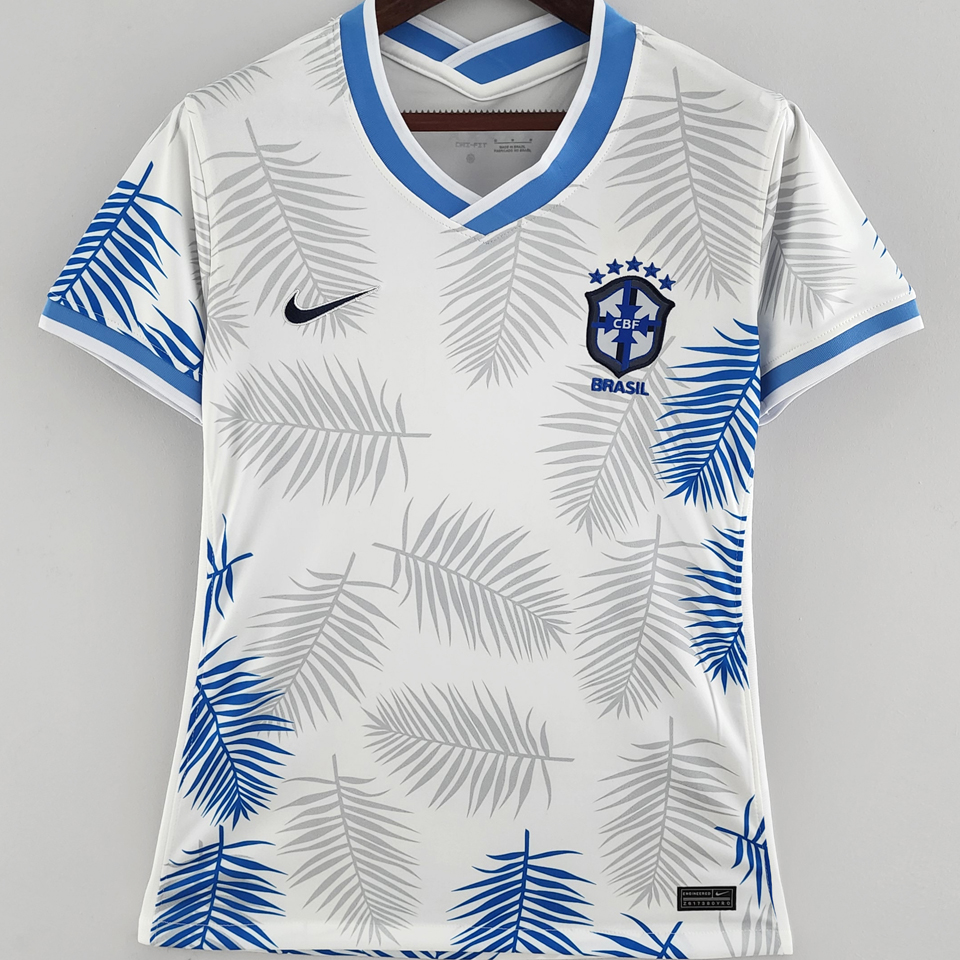 2022 Brazil White Women Soccer Jersey