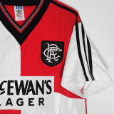 1995/96 Rangers Away Red White Retro Soccer Jersey