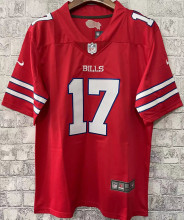 Men's Buffalo Bills ALLEN # 17 Red NFL Jersey  布法罗比尔