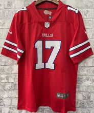 Men's Buffalo Bills ALLEN # 17 Red NFL Jersey  布法罗比尔