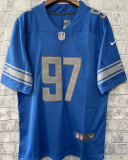 Men's Detroit Lions HUTCHINSON # 97 Orange NFL Jersey 雄狮