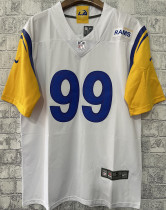 Men's Los Angeles Rams DONALD # 99 White NFL Jersey  公羊