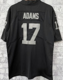 Men's Las Vegas Raiders ADAMS # 17 Black NFL Jersey  突击者