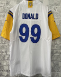 Men's Los Angeles Rams DONALD # 99 White NFL Jersey  公羊