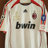 2006/07 AC Milan Away White Retro Long Sleeve Soccer Jersey